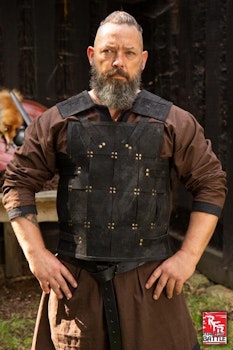 RFB Fighter Leather Armour - Svart