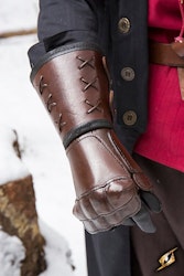 Leather Gauntlet - Brun