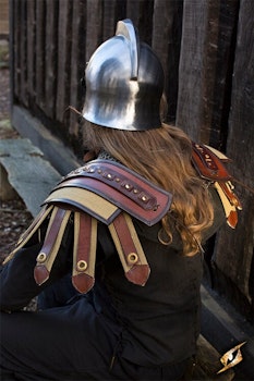 Roman Shoulder Armour - Brown