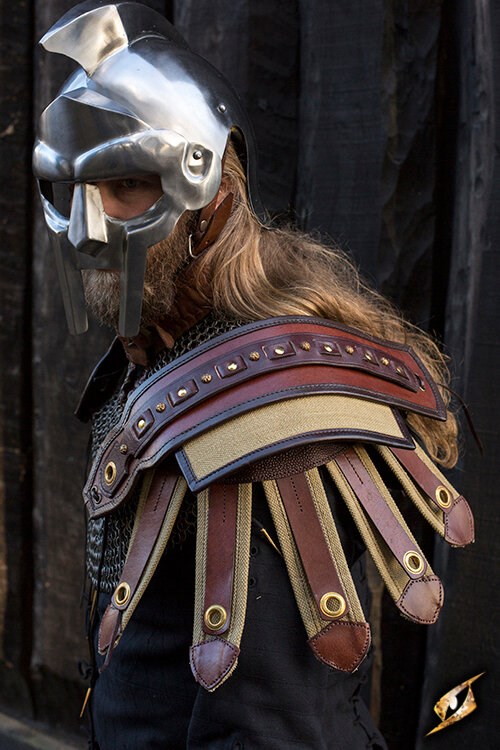 Roman Shoulder Armour - Brown