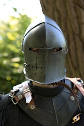 Visored Barbuta