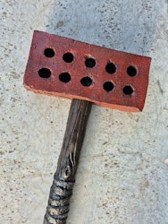 Brick on a stick