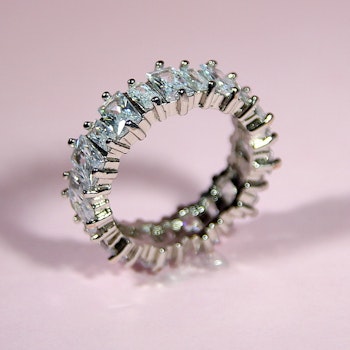 Baguette eternity ring