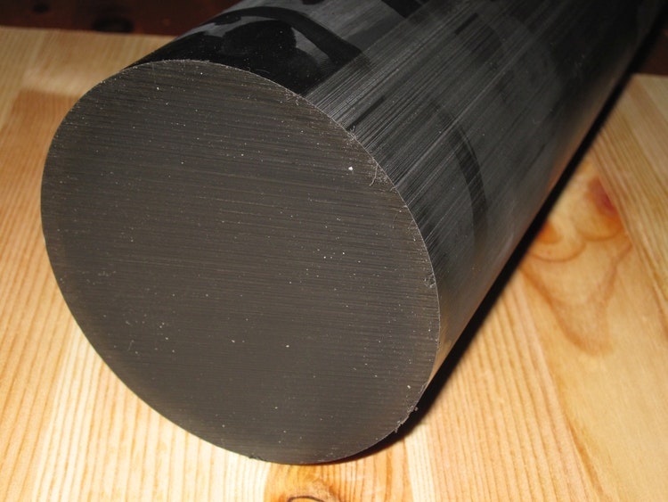 SVARVÄMNE ACETALPLAST POM C SVART 80mm