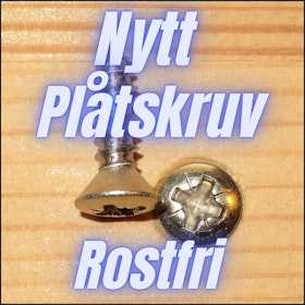 PLÅTSKRUV KULLERFÖRSÄNKT ROSTFRI A4 ST 2,9x9,5mm 25st