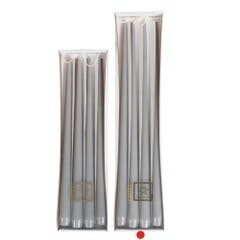 Lackljus Grå 2,2*40cm 4-pack