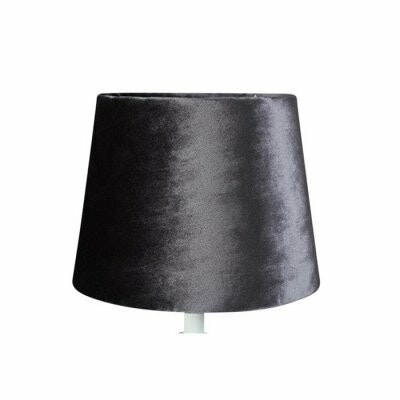 Lampskärm Sammet Rund Svart 18*23*18cm