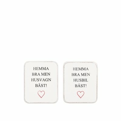 Magnet "Hemma bra men husbil bäst"