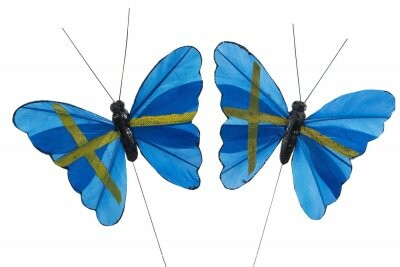 Fjäril "Sverige" 9cm