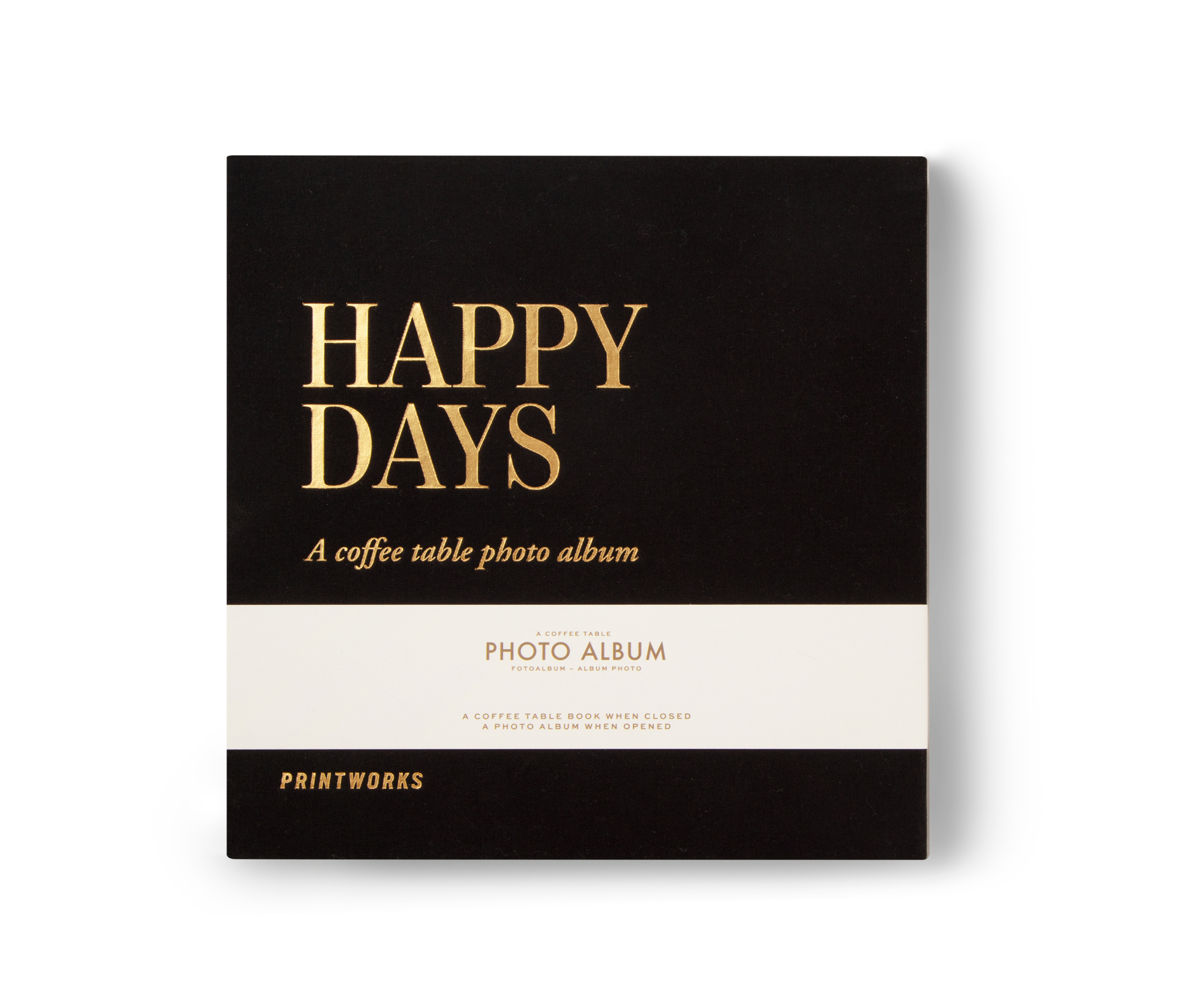 Fotoalbum "Happy Days" Svart
