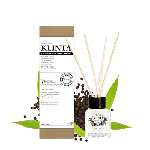 "Svart peppar & Papyrus" Doftpinnar 50ml Klinta