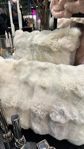 Kudde 50*50cm Aspen Faux Vit