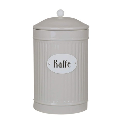Plåtburk Hugo Kaffe Beige