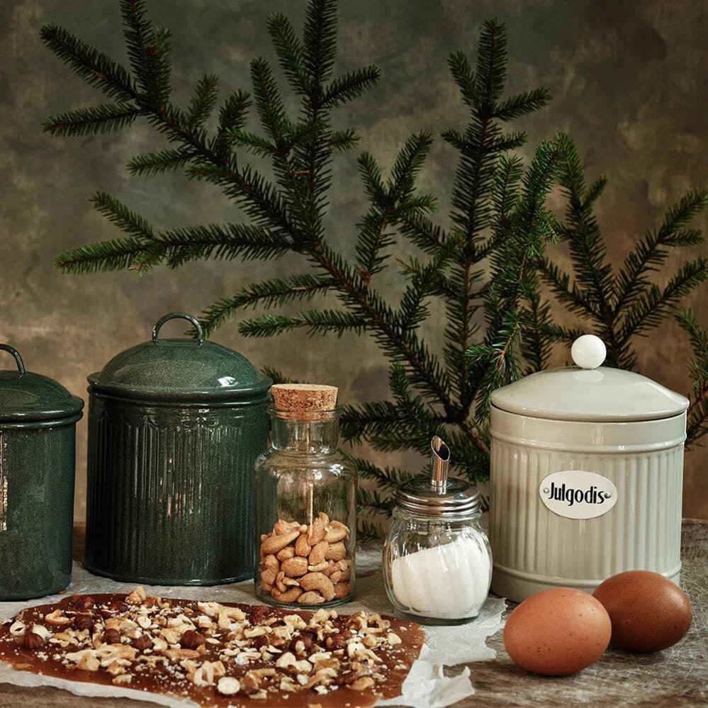 Plåtburk Hugo Julgodis Beige
