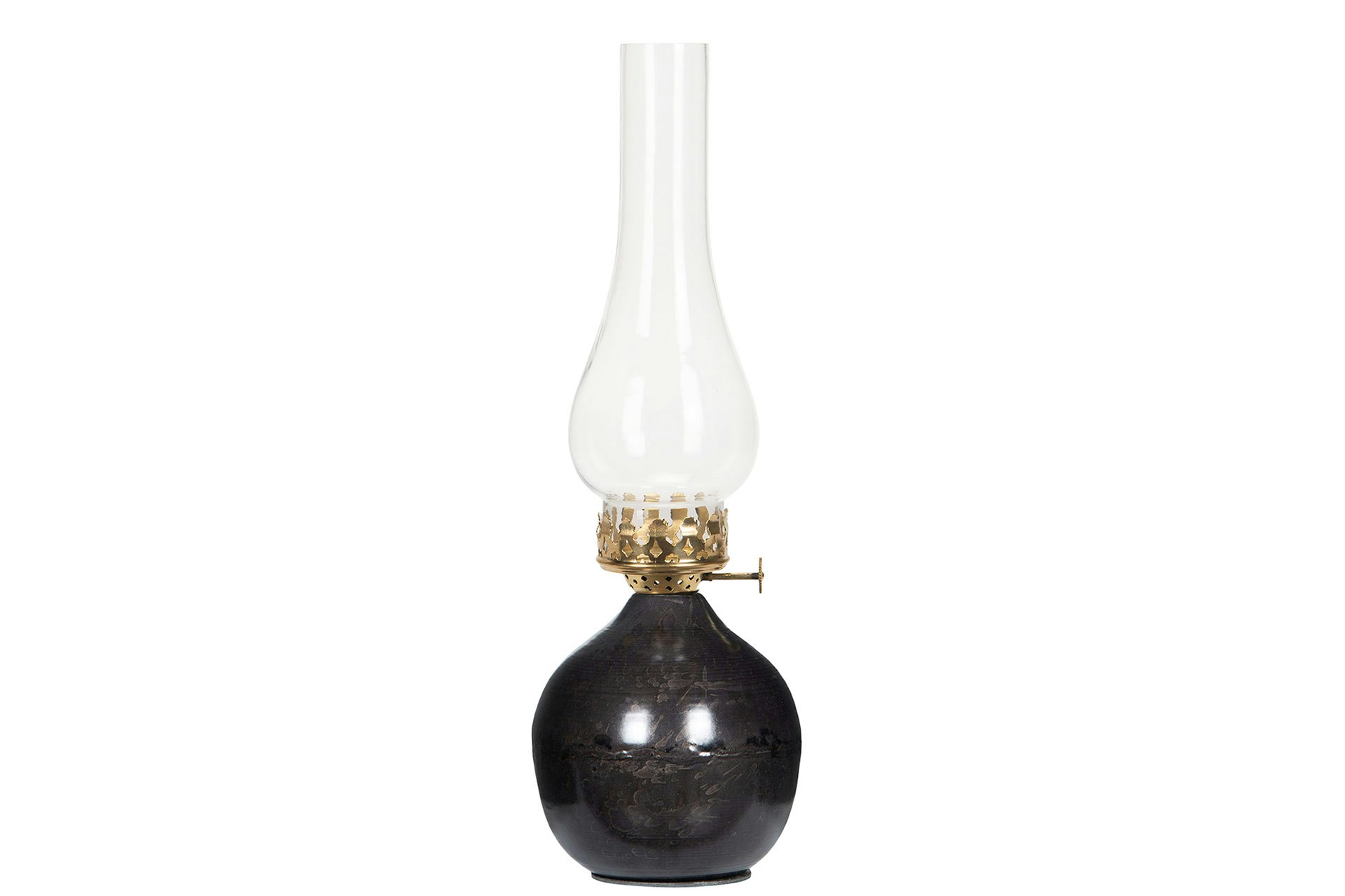 Värmeljuslampa Globe Grey Onyx