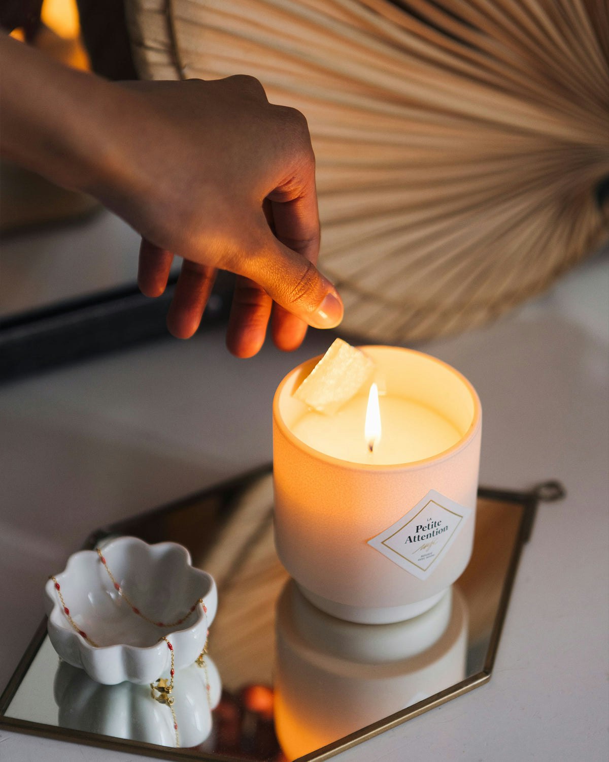 Fresh Linen - Doftljus med armband - My Jolie Candle - Maison Berger Sweden