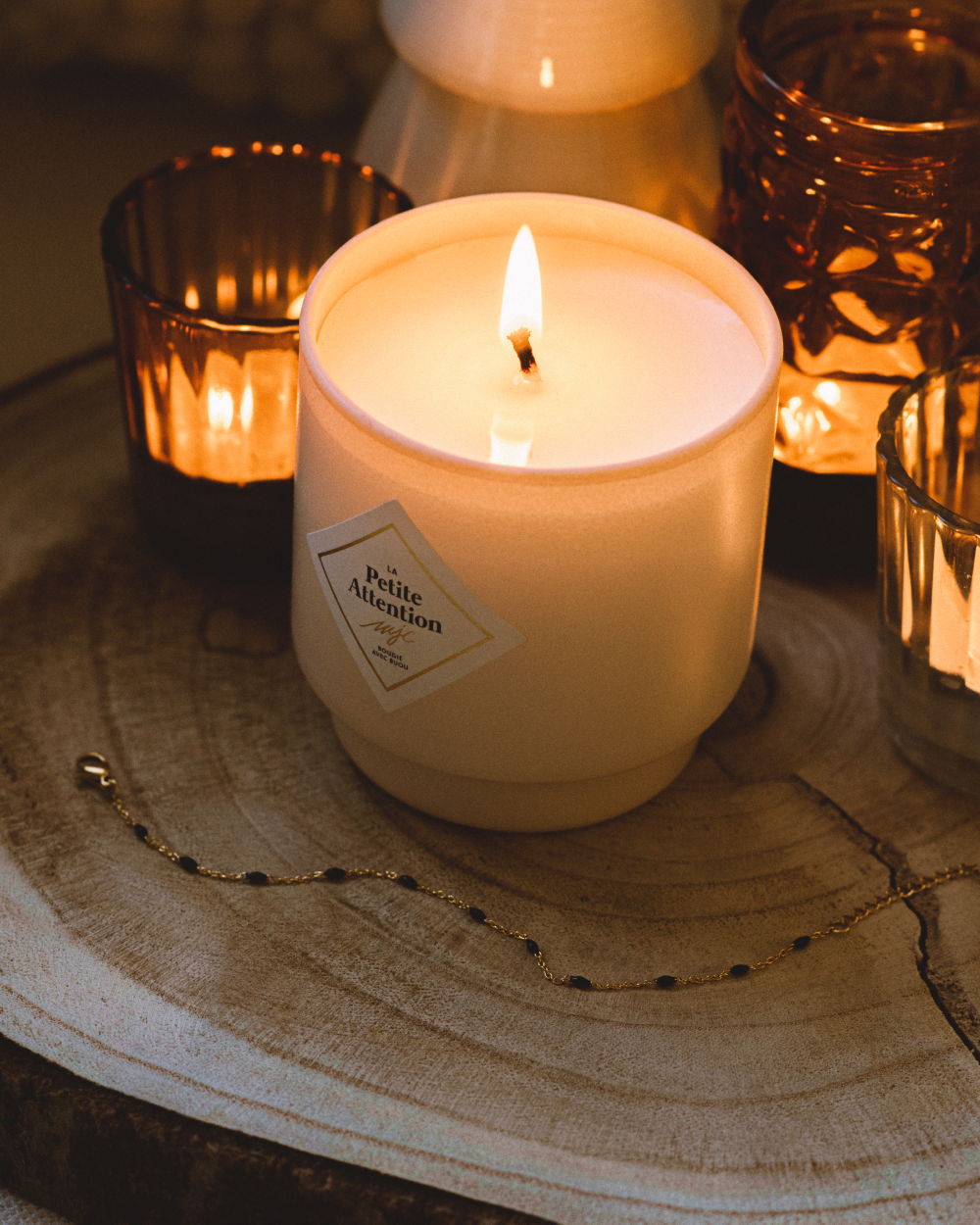 Fresh Linen - Doftljus med armband - My Jolie Candle - Maison Berger Sweden