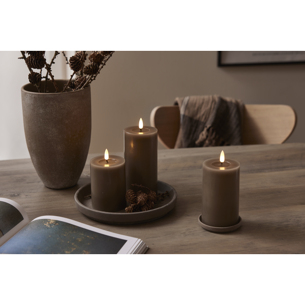 Brun Led ljus flamme 7,5*12,5cm