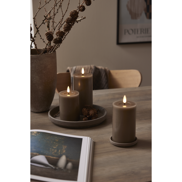 Brun Led ljus flamme 7,5*15cm