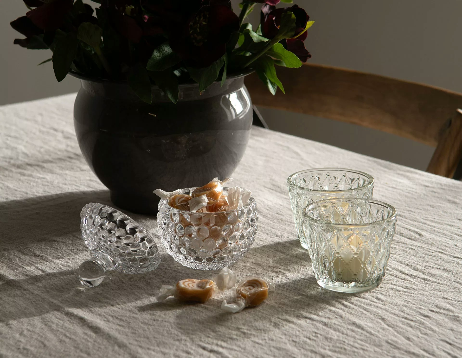 Bubble - Glasburk med lock