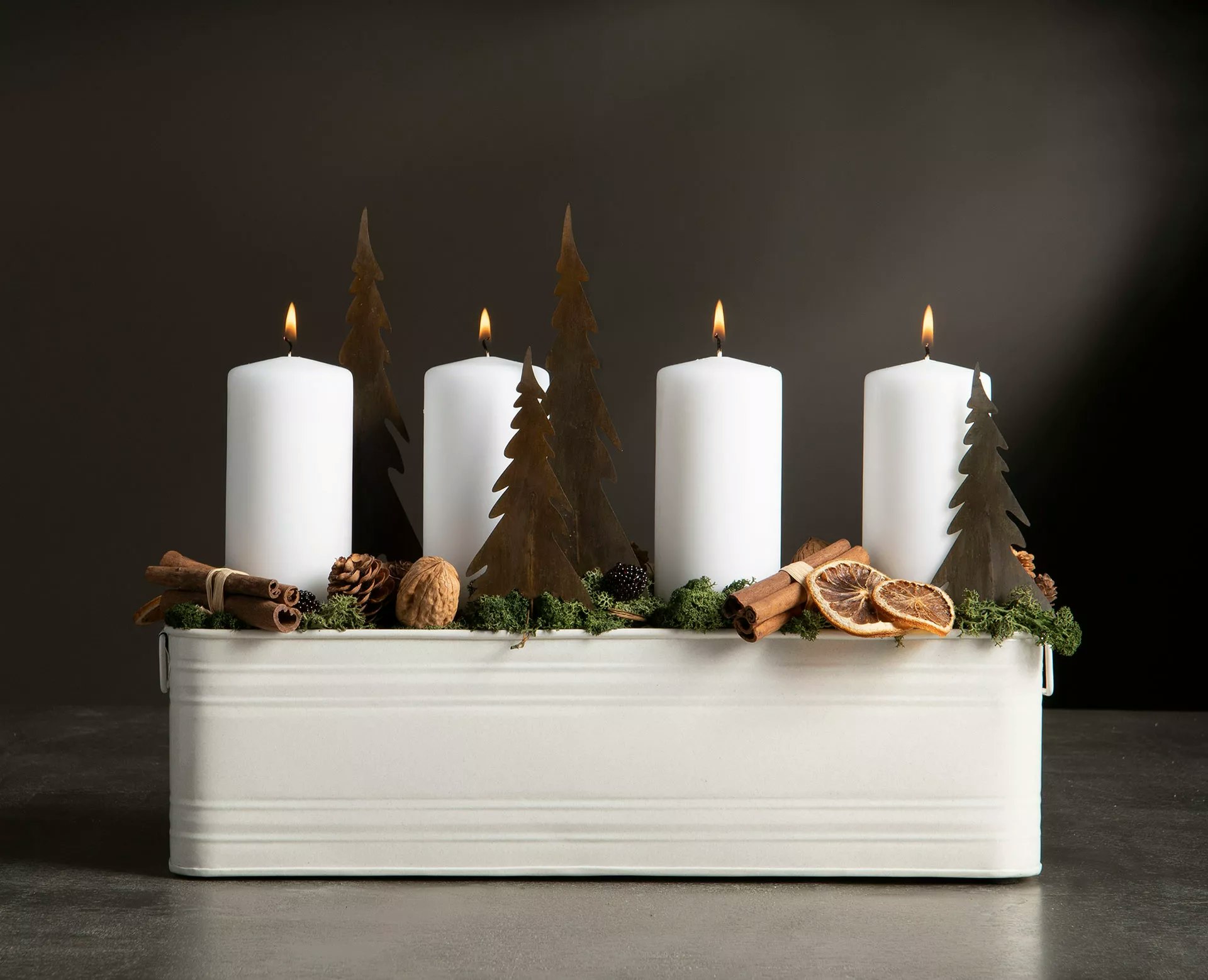 Julgran Metallstick 12cm