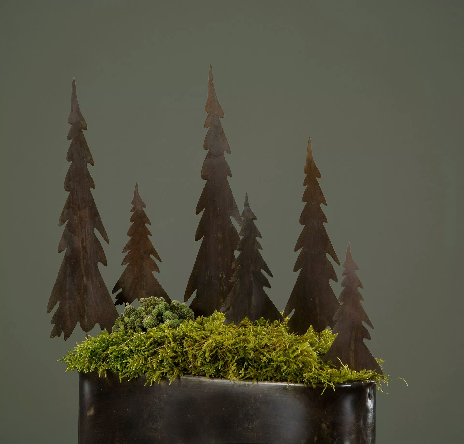 Julgran Metallstick 12cm