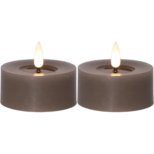 Mullvad 2-pack Stora Värmeljus LED