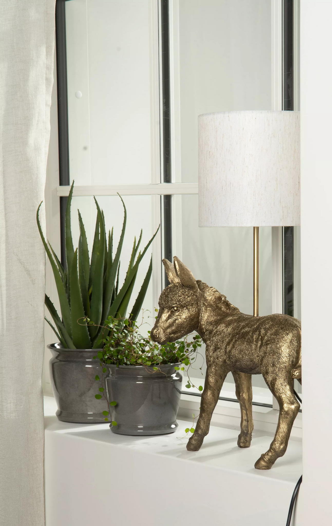 Lampskärm Linne Cylinder Creme 20*19cm