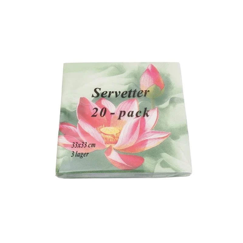 Servetter 20pack näckros