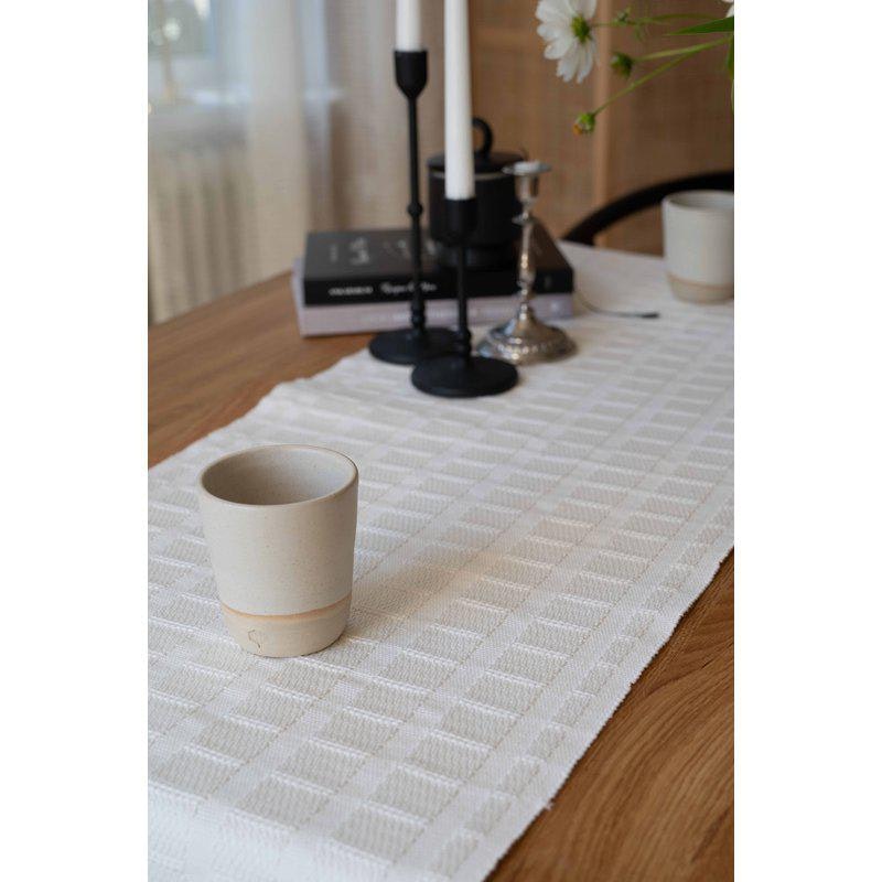 Birk löpare offwhite