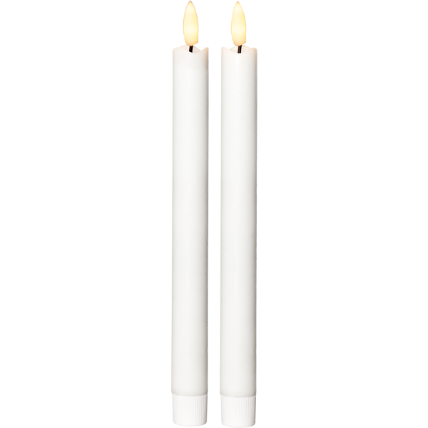 Vita LED Antikljus 2-pack