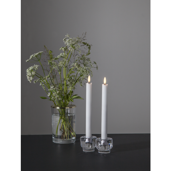 Vita LED Antikljus 2-pack