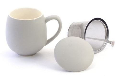 Temugg med insatssil - Matt grå