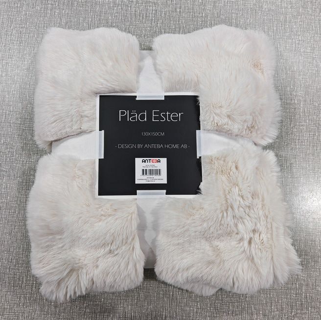 Pläd Ester Vit 130*150cm