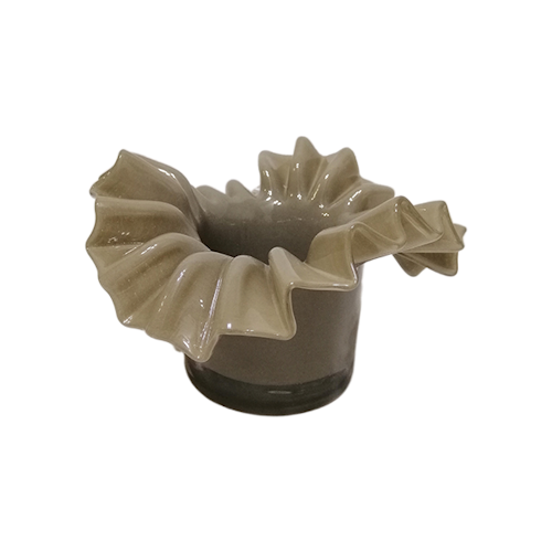 Ljuslykta Flower Brun 12cm