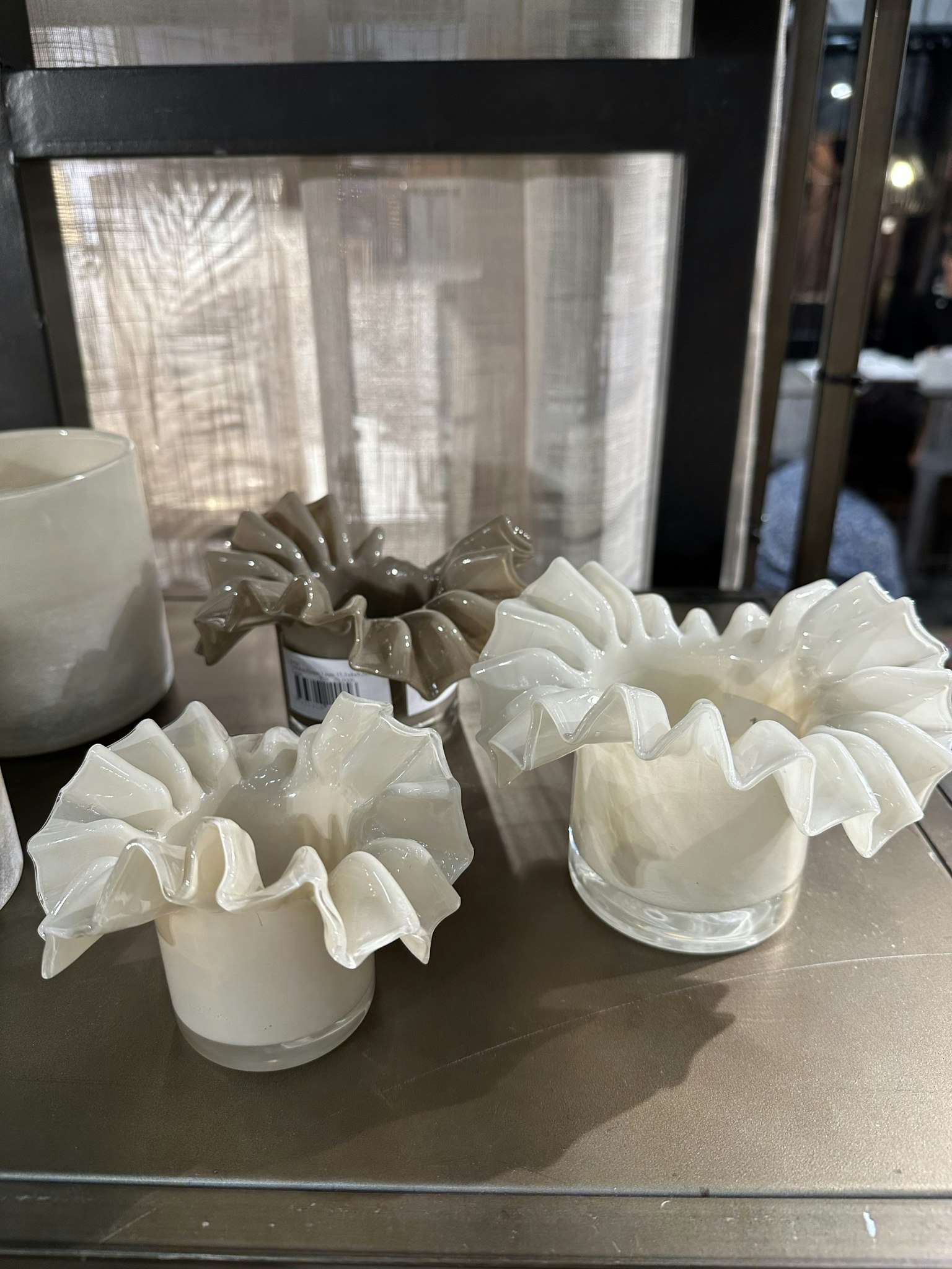 Ljuslykta Flower Cream 12cm