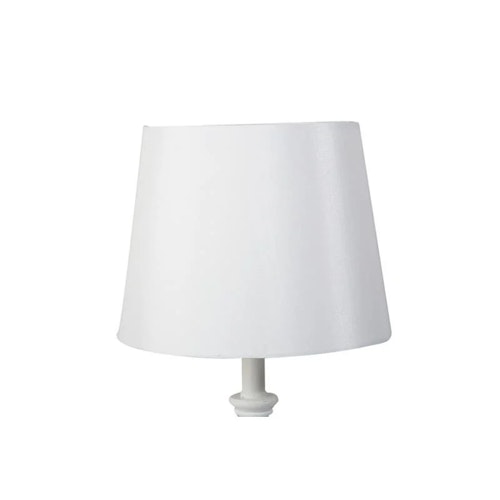 Stor Silk Lampskärm Vit