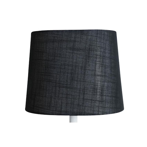 Lampskärm Linne Oval Svart 27*18cm