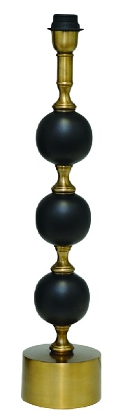 Lampfot Svart/Antik mässing 60cm