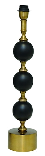 Lampfot Svart/Antik mässing 60cm