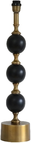 Lampfot Svart/Antik mässing 66cm