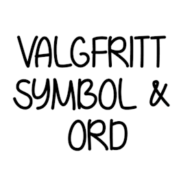 Valgfritt symbol & ord