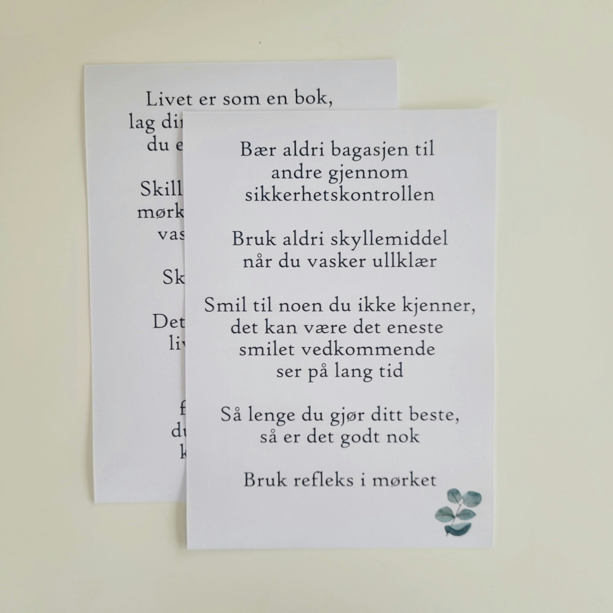 Livsråd til konfirmanten