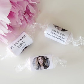 Ditt bilde - Love hearts etiketter