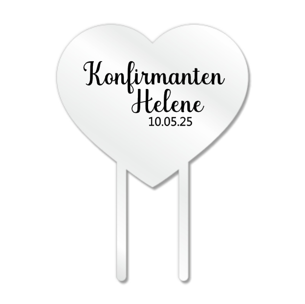 Kaketopp m/ valgfri tekst