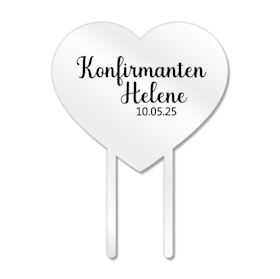 Kaketopp m/ valgfri tekst