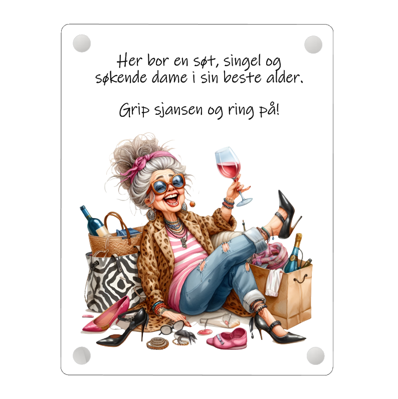Her bor en søt, singel & søkende dame...