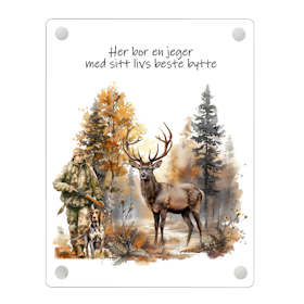Her bor en jeger...