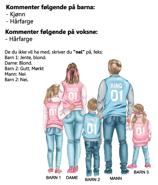Personalisert dørskilt - figurer