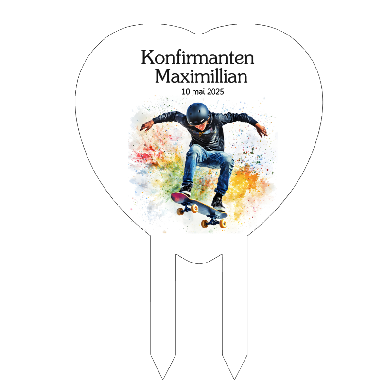 Skater - kaketopp